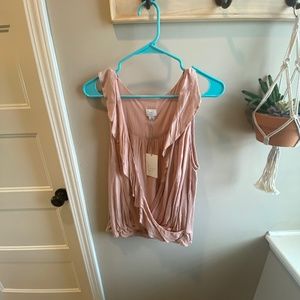 NWT A New Day Wrap Flutter Top - Size L